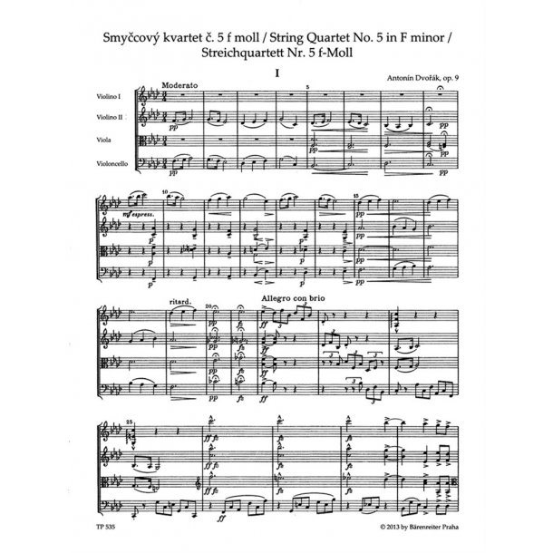 Streichquartett Nr. 5 f-Moll op. 9